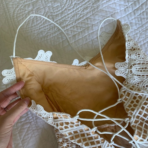 Chicwish White Lace Midi Dress - Picture 7 of 9